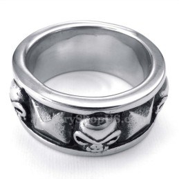Anello Teschio In Titanio