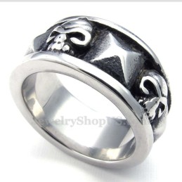 Anello Teschio In Titanio
