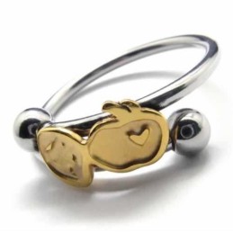 Anello Fruit Love Da 8 Mm In Titanio E Oro