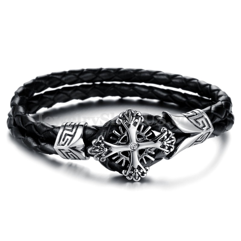 Bracciale In Pelle Di Titanio Lavorato A Maglia Personalizzato Da Uomo C869 Bracciale In Pelle Di Titanio Lavorato A Maglia Personalizzato Da Uomo C869