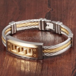 Bracciale Classico Da Uomo In Titanio Online C784