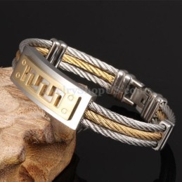 Bracciale Classico Da Uomo In Titanio Online C784