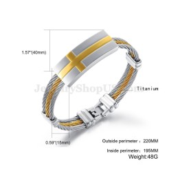 Bracciale In Titanio Da Uomo Personality C754