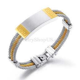 Bracciale In Titanio Da Uomo Squisito C755
