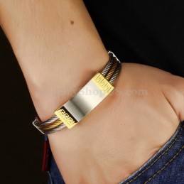 Bracciale In Titanio Da Uomo Squisito C755