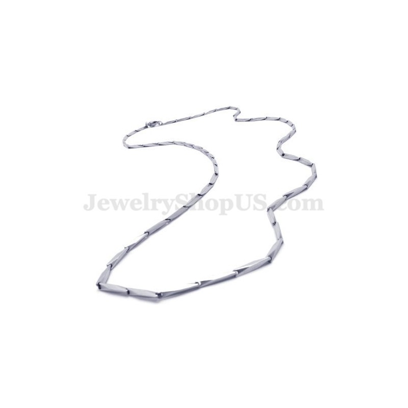 Squisita Collana In Argento Con Catena In Titanio Da Uomo