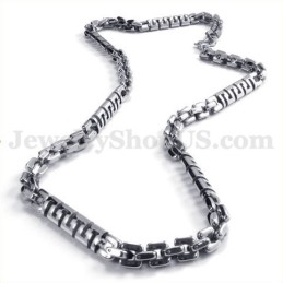 Collana Con Catena In Titanio Da Uomo Alla Moda