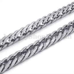 Collana Con Catena In Titanio Da Uomo In Argento In Saldo