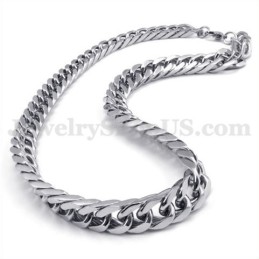 Collana Con Catena In Titanio Da Uomo In Argento In Saldo