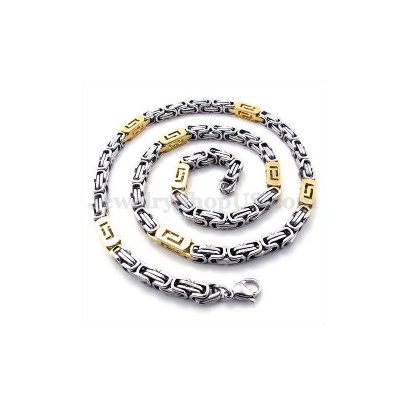 Collana Con Catena In Titanio Da Uomo Alla Moda Collana Con Catena In Titanio Da Uomo Alla Moda