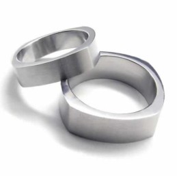 Anello Unisex In Titanio Puro Da 5 Mm