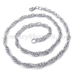 Collana Con Catena In Titanio Da Uomo In Argento, Nuovo Stile