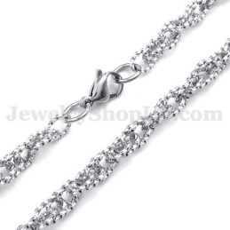 Collana Con Catena In Titanio Da Uomo In Argento, Nuovo Stile