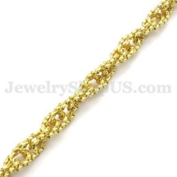 Collana Con Catena In Titanio Da Uomo In Oro In Saldo