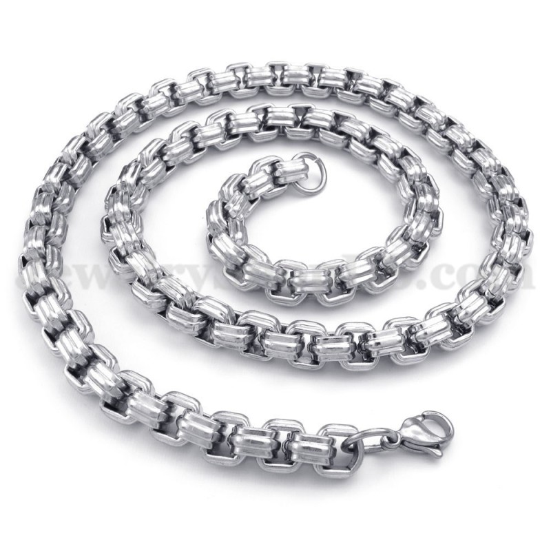 Collana Con Catena In Titanio Da Uomo Alla Moda Collana Con Catena In Titanio Da Uomo Alla Moda