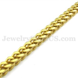 Collana Con Catena In Titanio Da Uomo In Oro In Saldo