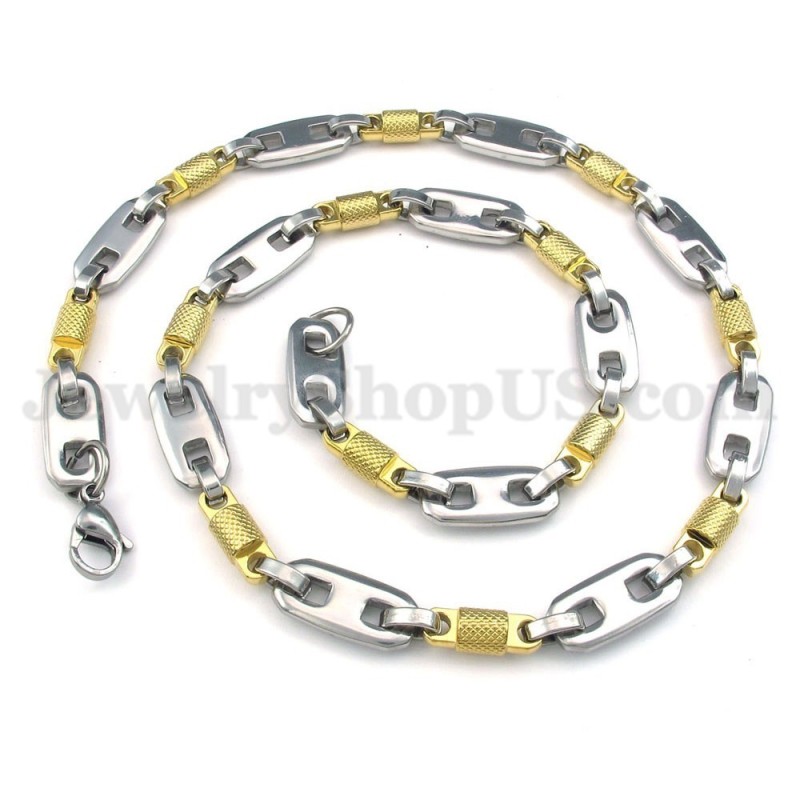 Collana Con Catena In Titanio Da Uomo Alla Moda Collana Con Catena In Titanio Da Uomo Alla Moda