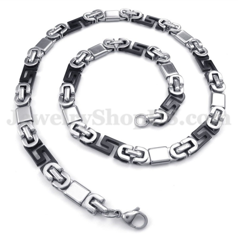 Collana Con Catena In Titanio Da Uomo Alla Moda Collana Con Catena In Titanio Da Uomo Alla Moda