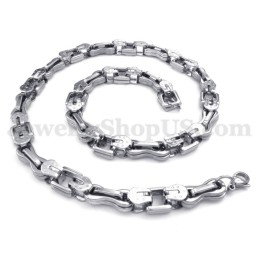 Squisita Collana Con Catena In Titanio Da Uomo