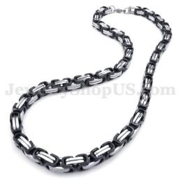 Splendida Collana Con Catena In Titanio Da Uomo