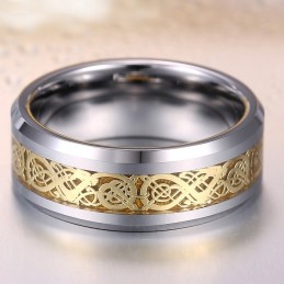Anelli In Tungsteno Con Motivi A Drago, Da Uomo, Di Personalità Alla Moda