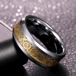 Anelli In Tungsteno Con Motivi A Drago, Da Uomo, Di Personalità Alla Moda