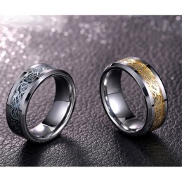 Anelli In Tungsteno Con Motivi A Drago, Da Uomo, Di Personalità Alla Moda