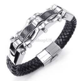 Braccialetti In Titanio Squisiti In Oro E Nero Per Uomo