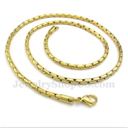 Collana Da Uomo In Titanio E Oro