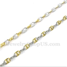 Collana In Titanio E Oro Da Donna