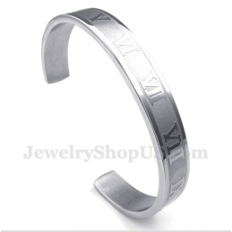 Bracciale Da Uomo In Titanio Con Numeri Romani