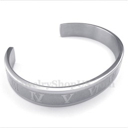 Bracciale Da Uomo In Titanio Con Numeri Romani