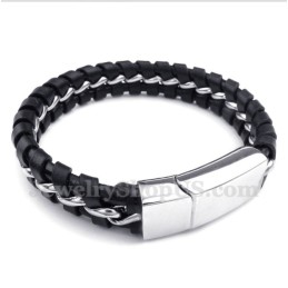 Bracciale In Pelle Di Titanio Da Uomo