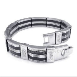 Bracciale In Gomma Di Titanio Da Uomo