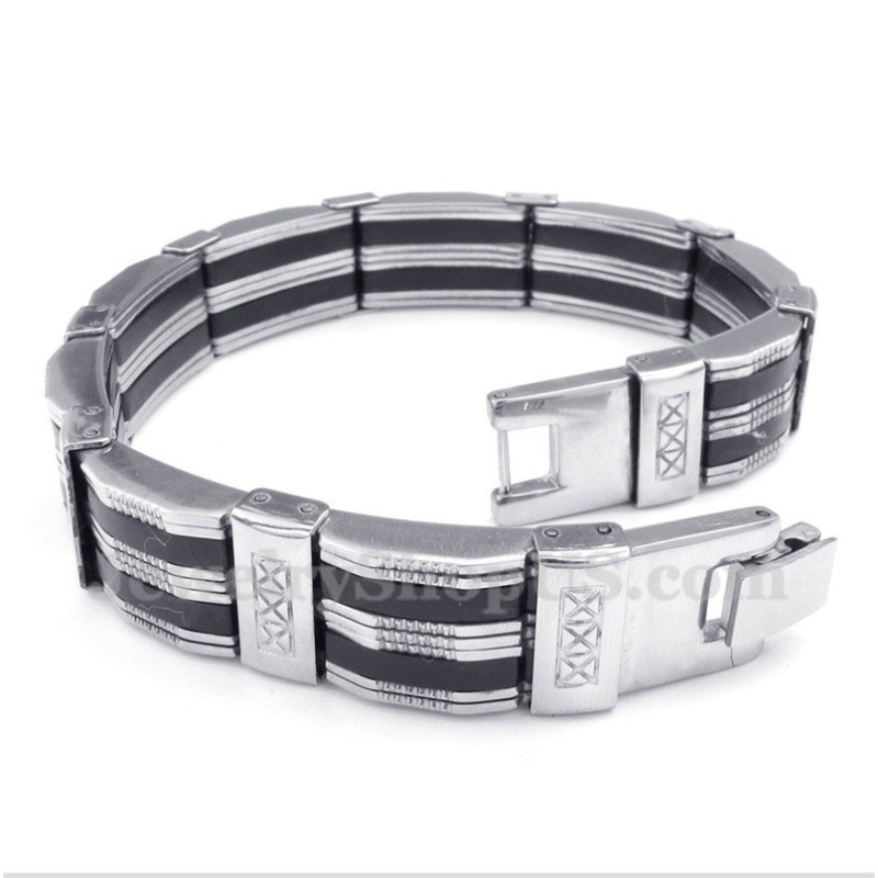 Bracciale In Gomma Di Titanio Da Uomo Bracciale In Gomma Di Titanio Da Uomo