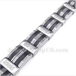 Bracciale In Gomma Di Titanio Da Uomo
