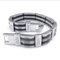 Bracciale In Gomma Di Titanio Da Uomo