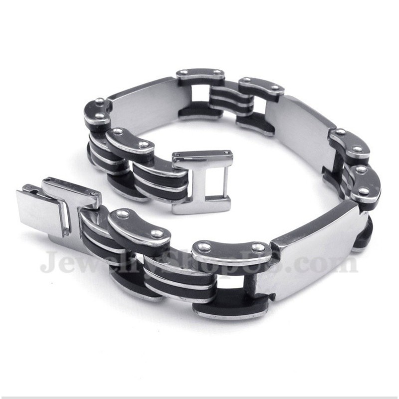 Bracciale In Gomma Di Titanio Da Uomo Bracciale In Gomma Di Titanio Da Uomo
