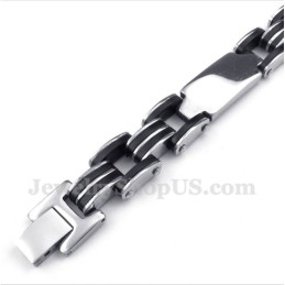 Bracciale In Gomma Di Titanio Da Uomo