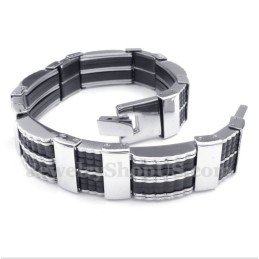 Bracciale In Gomma Di Titanio Da Uomo