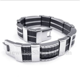 Bracciale In Gomma Di Titanio Da Uomo