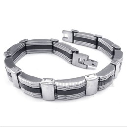 Bracciale In Gomma Di Titanio Da Uomo