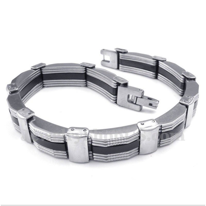 Bracciale In Gomma Di Titanio Da Uomo Bracciale In Gomma Di Titanio Da Uomo