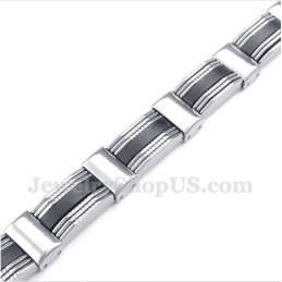 Bracciale In Gomma Di Titanio Da Uomo