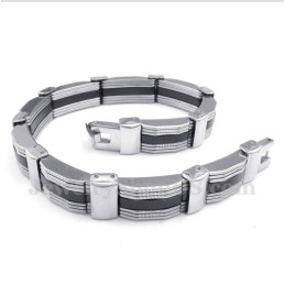 Bracciale In Gomma Di Titanio Da Uomo