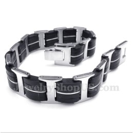 Bracciale In Gomma Di Titanio Da Uomo