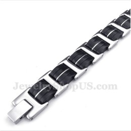 Bracciale In Gomma Di Titanio Da Uomo