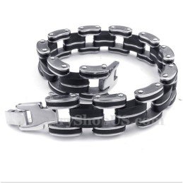Bracciale In Gomma Di Titanio Da Uomo