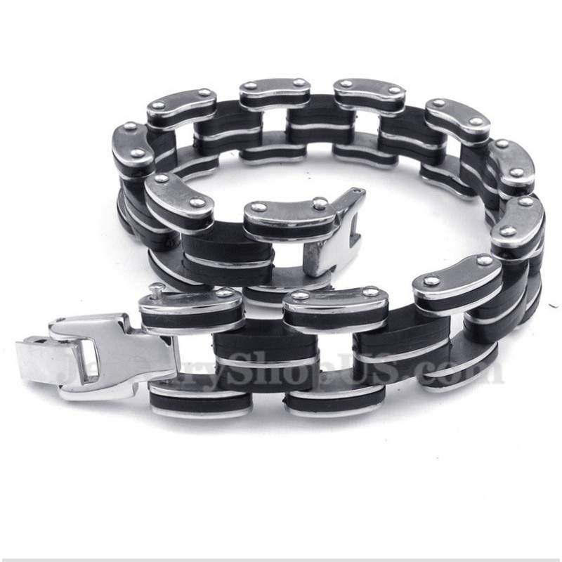 Bracciale In Gomma Di Titanio Da Uomo Bracciale In Gomma Di Titanio Da Uomo