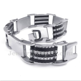 Bracciale In Gomma Di Titanio Da Uomo